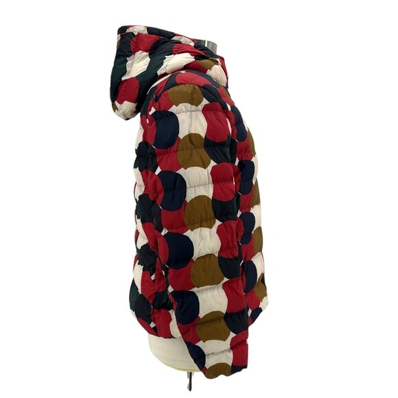 MARIMEKKO x Uniqlo Women’s Multicolor Circle Ultra Light Puffer Hooded Jacket - Picture 4 of 11